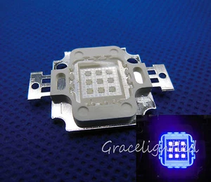 10W High Power LED UV Light Chip 365nm 375NM 385nm 395nm 410nm 430nmUltra Violet - Picture 1 of 3