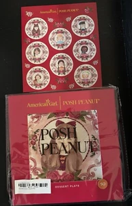 NEW Posh Peanut x American Girl Collab Gift Set: Plate, Bowl, Cup, Apron BNIB - Picture 1 of 9