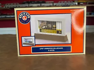 Lionel 6-34193 O Gauge UPS Animated Billboard NEW in original box - Picture 1 of 5