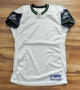Seattle Seahawks Blank Reebok Jersey 2006 Game Team Issue White Sewn Men 52+2 - Picture 1 of 7