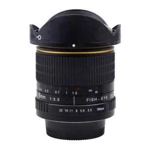 Super Fisheye lens 8mm f/3.5 for Nikon D750 D7100 D7200 D5600 D3400 D90 DSLR - Picture 1 of 4