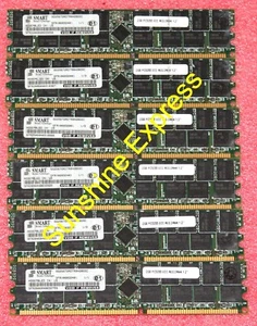 SMART 12GB (6x2GB) CL3 184-Pin DDR-400 PC3200 ECC REG Memory SG25672RDTR8H2BGSC - Picture 1 of 1