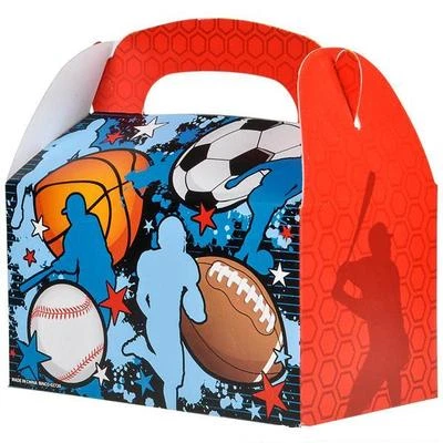 12 SPORTS TREAT BOXES SOCCER FOOTBALL BASEBALL Loot Goody Bag FREE SHIPPING - Image 1 of 3