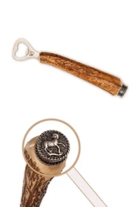 Trachten Flaschenöffner Hirschfänger Sternzeichen Widder Echthorn Accessoire - Bild 1 von 5