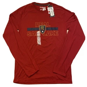 Adidas MLS RSL Real Salt Lake Soccer Climalite Ultimate Tee Shirt New Small - Picture 1 of 5