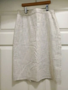 Linda Allard Ellen Tracy Women's Size 8 Skirt Beige Pencil Career NEW $165 - Picture 1 of 7