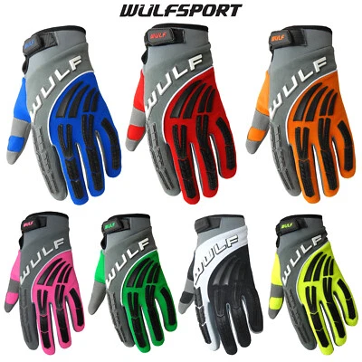 Wulfsport Shadow Gloves Adult Motocross ATV Motorbike Enduro Dirt Bike Racing