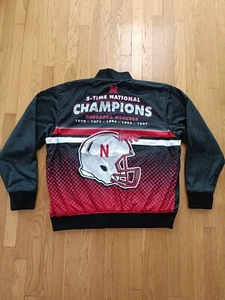 Nebraska Huskers Jacket Mens XL Franchise Club NCAA Commemorative Twill NWOT - Picture 1 of 13