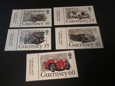 Guernsey Scott # 531-535 1994 Classic Cars  MNH, set of 5 combined shipping - Image 1 of 2