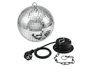 EUROLITE bola de espejo/bola de discoteca/bola de espejo set paquete de fiesta con motor y cadena - Imagen 1 de 5