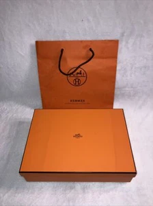 Hermes - EMPTY - Gift Box 13” X 9.25” X 3”  With Shopping Gift Bag. - Picture 1 of 11