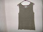 Woman S Toasty Gray Knit Shell By "Coldwater Creek" Excellent Condition Sz M