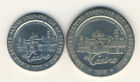 1976 Set Of 2 Casino Token Coins 1 $ And Half $ Freeport Grand Bahama Island