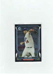 2014 Bowman Chrome Dan Haren #181 Serial #04/10 Black Static Refractor LA Dodger - Picture 1 of 2