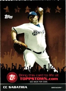 2009 Topps #TTT14 CC Sabathia Ticket to ToppsTown Gold - Picture 1 of 2