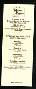 Chicago Cubs--1999 Spring Training Tall Home Schedule--Monte's Ranch - Picture 1 of 2