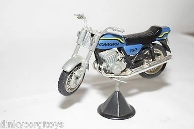 MOTORE MOTO POLISTIL MS103 MS.103 KAWASAKI 750 BLU METALLIZZATO ECCELLENTE - Immagine 1 di 4