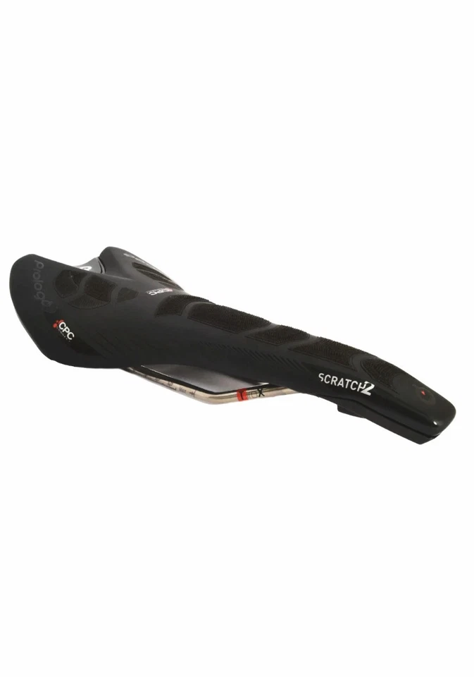 Prologo Scratch 2 CPC Saddle 143mm Wide Ti-rox Alloy Rails Hard Black