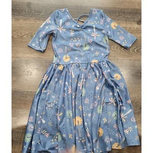 Dot Dot Smile Girls Geometric Print Dress Size 8/10 #4 - Picture 1 of 6