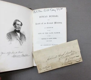 A Letter Written To Colonel Hugh MacKay & A Book About Rev. Duncan Dunbar. - Picture 1 of 14