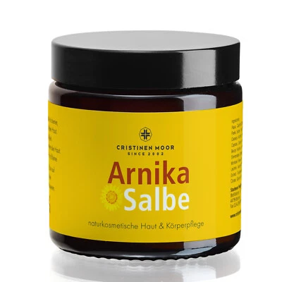 CRISTINENMOOR Arnika Salbe - Naturkosmetik 110 ml, intensiv mit Kamille & Rügener Heilkreide