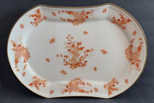 Mikasa Bone China Eastwind Rust and Gold Floral 14  5/8" Oval Serving Platter