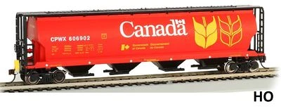 HO - CG Cylindrical 4-Bay Covered Grain Hopper w/Flashing FRED, BAC-73801 - Image 1 of 3