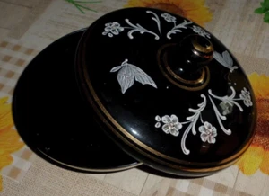 DDR Schale Dose Porzellan Dachbodenfund Goldrand - Picture 1 of 2