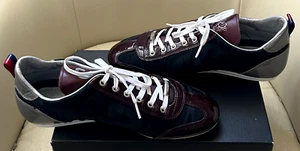 Cruyff Classics-Mens Lovely Fabric/Leather Lace-Up Trainers/Size:UK 8/EU 42/NWOB - Picture 1 of 15