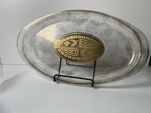 Pyrex Culver MCM 1233 Casseruola da Forno Ovale Bassa Vassoio Oro USA 3 Qt - Foto 1 di 4