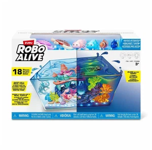 ZURU Robo Alive Light Up Acuario Set Brilla en la Oscuridad Pecera 18 piezas Peces Tortuga - Imagen 1 de 6