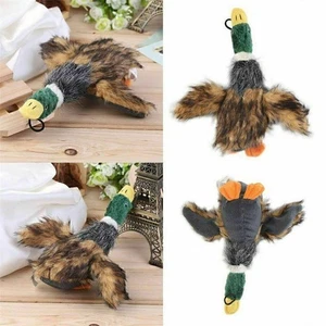 Funny Pet Dog Puppy Squeaky Duck Squeaker Plush Mallard Sound Play Chew Toy NEW - Picture 1 of 6