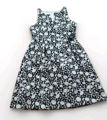 Adrianna Papell Floral Jacquard Fit and Flare Dress Size 14 New With Tags - Image 1 of 4
