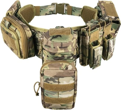 Battle Belt Tactical Belt with Accessories: Duty Belts Law Enforcement Combat Ai - Image 1 of 2