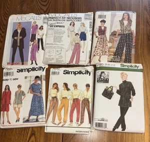 McCalls Uncut Vintage 1990s Sewing Patterns Lot Of 6 XL Sizes - Picture 1 of 7