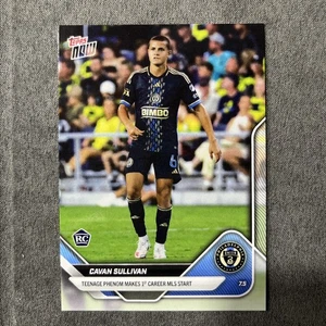 Cavan Sullivan 2025 MLS Topps NOW #59 First MLS Start Rookie Philadelphia Union - Picture 1 of 2