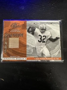 JIM BROWN 2001 Donruss Classics Stadium Stars Game Used SS-6Cleveland Browns HOF - Picture 1 of 2