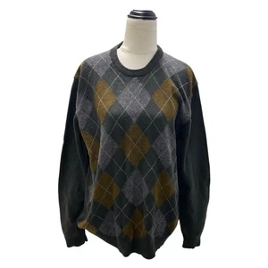 Mark & Spencer Blue Harbour Lambswool diamond check sweater jumper size Large - Picture 1 of 7