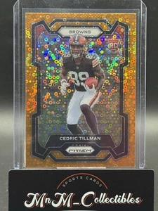 2023 Prizm Orange Disco Prizm Cedric Tillman #321 Cleveland Browns Rookie - Picture 1 of 2