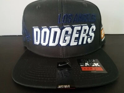 New Nike Team Sports LA Dodgers Gray Snapback Sports Specialties Retro Hat Cap - Image 1 of 4
