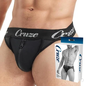 Buckle Up Zip Jockstrap Supporter Brief Breathable Sexy Clothing Male Underwear - Picture 1 of 6