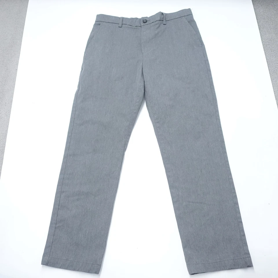 Pantalones chinos Croft & Barrow para hombre 32X30 gris calce clásico algodón recto cremallera mosca Foto 1 de 4
