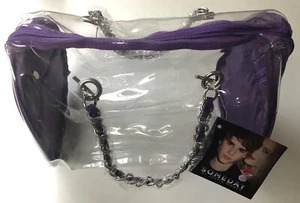Bolso Cartera Justin Bieber Someday Púrpura Acolchado Artículo Promocional TOTALMENTE NUEVO - Imagen 1 de 1