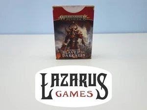 Warhammer FB Warriors Chaos AoS Slaves Darkness - 3ª Edición Tarjetas Warscroll  - Imagen 1 de 2