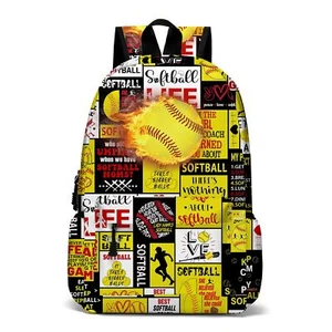 Softball Backpack 17 Inch Sport Laptop Backpack For Adult Men Large Softball ... - Picture 1 of 8
