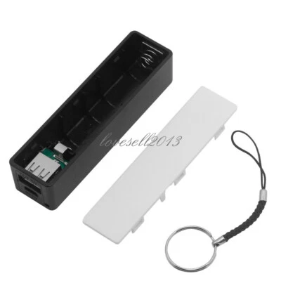 Black USB Power Bank Charger Pack Box Battery Case For 1x18650 DIY Portable - Image 1 of 4