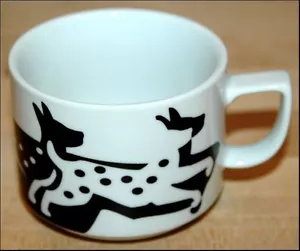 BOPLA SILHOUETTE! Porcelain Langenthal Coffee Mug - Picture 1 of 1