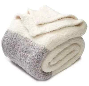 Barefoot Dreams CozyChic Throw Blanket 45”x60” Dove Heathered NEW - Picture 1 of 1
