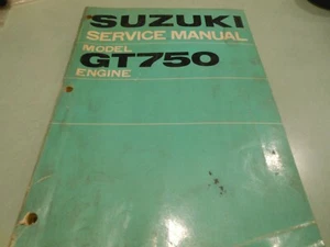 Suzuki OEM 1973 GT750 Service Manual + Wiring # SR3100 - Picture 1 of 12