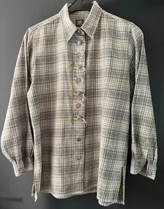 Damen Trachten Hemd Grün, Grau, Weiß kariert Gr. 40 v. OS Trachten - Picture 1 of 2